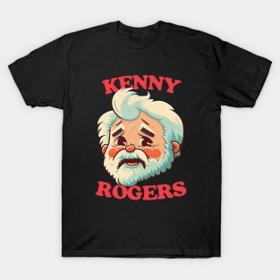 Kenny Rogers Retro Style Fan Design T-Shirt